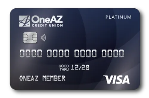 Visa Platinum credit card from OneAZ Credit Union