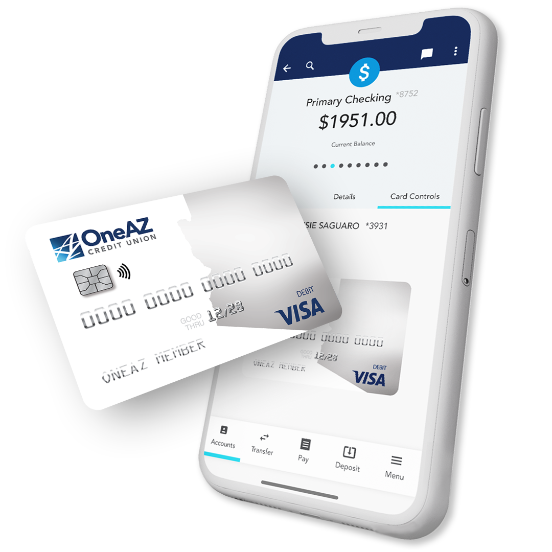 OneAZ Debit Card and OneAZ Mobile Banking app