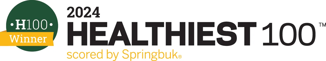 2024 Healthiest 100 Employers - H100 Winner | scored by Springbuk